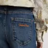 Bootcut-Jeans für Mädchen mit mittlerer Waschung und Stickerei