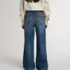 Bootcut-Jeans für Mädchen mit mittlerer Waschung und Stickerei