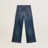 Bootcut-Jeans für Mädchen mit mittlerer Waschung und Stickerei