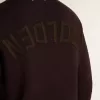 Brauner Herrenpullover mit Rundhalsausschnitt und „Golden”-Schriftzug auf der Rückseite