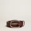 Brauner Houston-Gürtel aus gewaschenem Leder