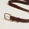 Brauner Houston-Gürtel aus gewaschenem Leder