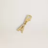 Buchstabe A-Anhänger aus goldfarbenem Messing mit Kristallen Buchstabe A-Anhänger aus goldfarbenem Messing mit Kristallen