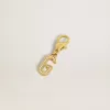 Buchstabe G-Anhänger aus goldfarbenem Messing mit Kristallen
