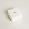 Buchstabe G-Anhänger aus goldfarbenem Messing mit Kristallen
