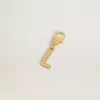 Buchstabe L-Anhänger aus goldfarbenem Messing mit Kristallen Buchstabe L-Anhänger aus goldfarbenem Messing mit Kristallen