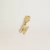 Buchstabe N-Anhänger aus goldfarbenem Messing mit Kristallen Buchstabe N-Anhänger aus goldfarbenem Messing mit Kristallen