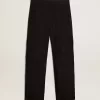 Cargohose aus schwarzem Ripstop-Nylon