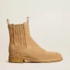 Chelsea-Stiefel aus tabakfarbenem Wildleder Chelsea-Stiefel aus tabakfarbenem Wildleder