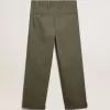 Chinos in Militärgrün aus der Golden Collection