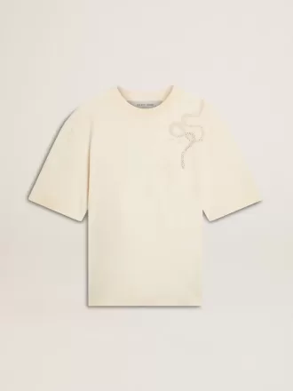 CNY T-Shirt in Relaxed Fit, gewaschenes Weiß