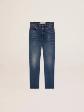 Cropped-Jeans für Damen mit mittlerer Waschung
