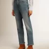 Cropped-Jeans für Damen mit mittlerer Waschung