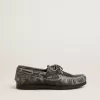 Cruise Teen Loafer aus schwarzem Leder mit Used-Look