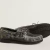 Cruise Teen Loafer aus schwarzem Leder mit Used-Look
