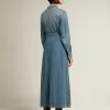 Damen-Hemdkleid aus Denim mit Gürtel