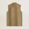 Damen-Hemdkleid aus sandfarbenem Denim mit militärischen Details Damen-Hemdkleid aus sandfarbenem Denim mit militärischen Details