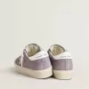 Damen-Hi-Star aus violettem Wildleder mit silbernem Glitzerstern