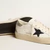 Damen-Hi-Star mit blauem Glitzerstern und platinfarbenem Glitzer-Fersenlasche