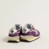 Damen-Marathon mit violettem Nylon-Obermaterial und weißem Stern