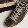 Damen-Slide schwarz mit Nieten Damen-Slide schwarz mit Nieten