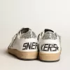Damen-Sneaker „Ball Star” aus Nappaleder mit weißem Stern und glitzernder Fersenlasche Damen-Sneaker „Ball Star” aus Nappaleder mit weißem Stern und glitzernder Fersenlasche
