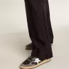 Damen-Sneaker „Ball Star” in Glitzeroptik mit Lederstern und metallischer Lederlasche am Fersenbereich Damen-Sneaker „Ball Star” in Glitzeroptik mit Lederstern und metallischer Lederlasche am Fersenbereich