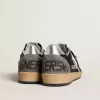 Damen-Sneaker „Ball Star” in Glitzeroptik mit Lederstern und metallischer Lederlasche am Fersenbereich Damen-Sneaker „Ball Star” in Glitzeroptik mit Lederstern und metallischer Lederlasche am Fersenbereich
