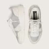 Damen-Sneaker „Running Sole” aus Mesh und Nubukleder mit silbernem Metallic-Lederstern Damen-Sneaker „Running Sole” aus Mesh und Nubukleder mit silbernem Metallic-Lederstern