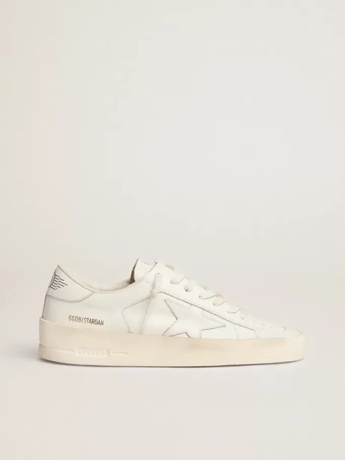 Herren-Sneaker Stardan aus weißem Leder