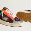 Damen-Sneaker Stardan LAB aus Lackleder und Mesh mit Gummister Damen-Sneaker Stardan LAB aus Lackleder und Mesh mit Gummister