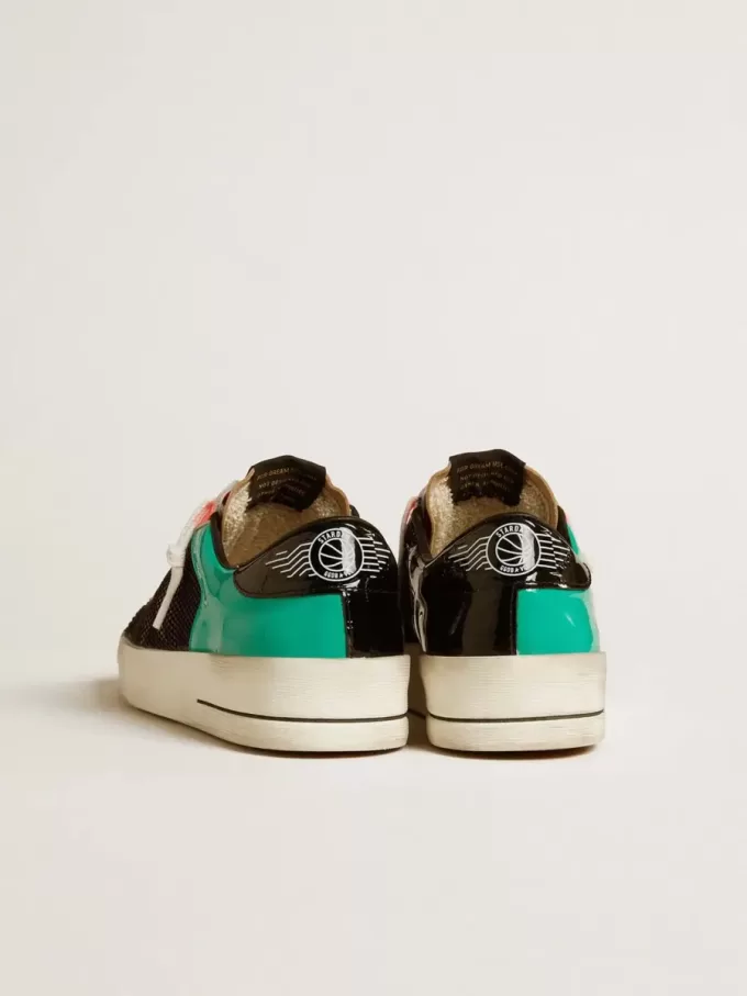 Damen-Sneaker Stardan LAB aus Lackleder und Mesh mit Gummister Damen-Sneaker Stardan LAB aus Lackleder und Mesh mit Gummister