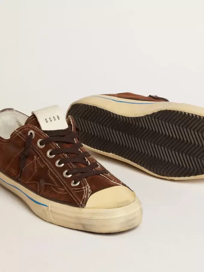 Damen-Sneaker V-Star LTD aus Wildleder mit braunem Stern