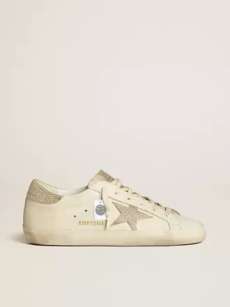 Damen-Super-Star aus Nappaleder mit Swarovski-Kristallstern und Fersenlasche Damen-Super-Star aus Nappaleder mit Swarovski-Kristallstern und Fersenlasche