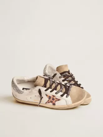 Damen-Super-Star LTD mit Leopardenmuster und Swarovski-Kristallstern