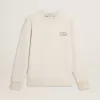 Damen-Sweatshirt in Used-Weiß mit Print Damen-Sweatshirt in Used-Weiß mit Print