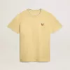 Damen-T-Shirt aus Baumwolljersey mit Stickerei am Halsausschnitt und auf der Brust