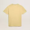 Damen-T-Shirt aus Baumwolljersey mit Stickerei am Halsausschnitt und auf der Brust