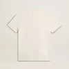 Damen-T-Shirt in Altweiß mit Logo auf der Brust