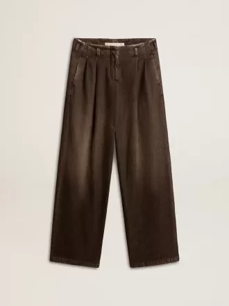 Damenhose aus Baumwolle mit mittlerer Waschung