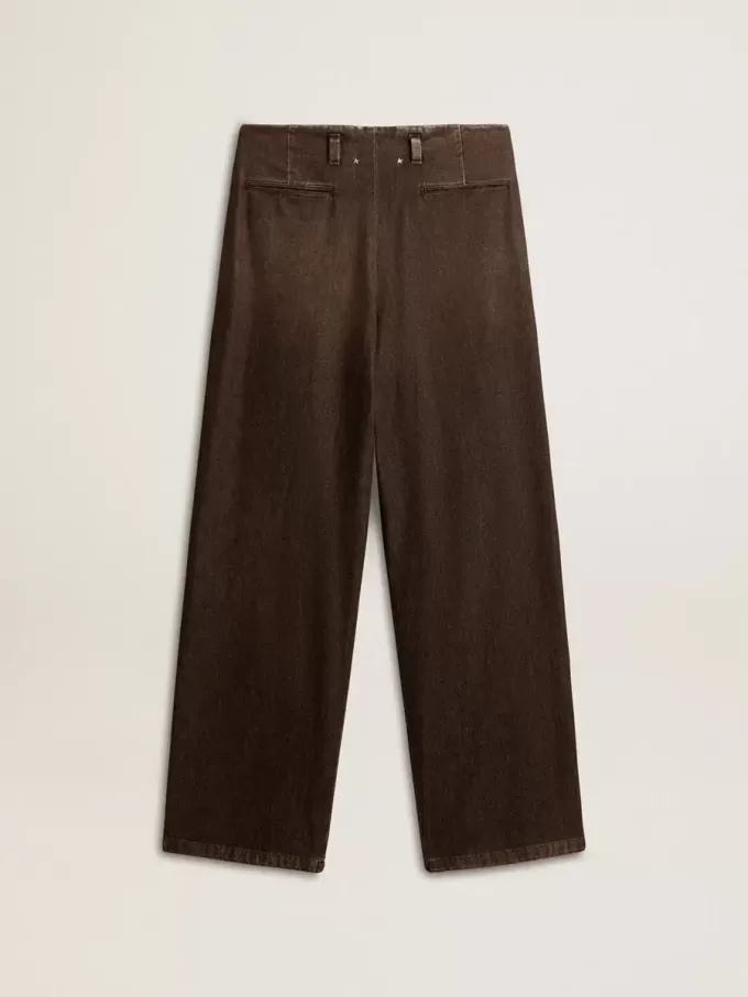 Damenhose aus Baumwolle mit mittlerer Waschung