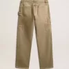 Damenhose aus Baumwolle mit Used-Look
