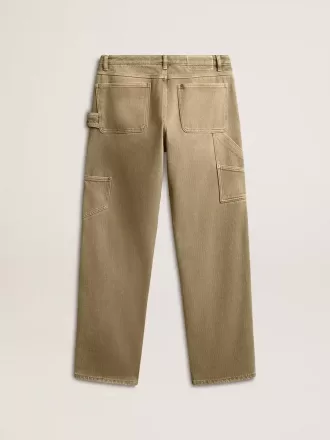 Damenhose aus Baumwolle mit Used-Look