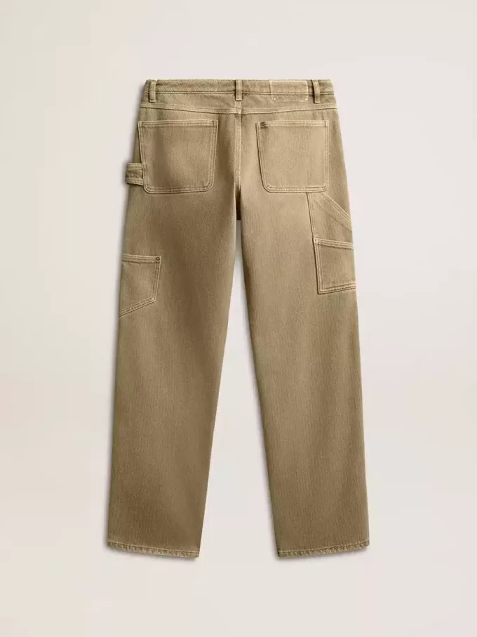 Damenhose aus Baumwolle mit Used-Look