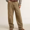 Damenhose aus Baumwolle mit Used-Look