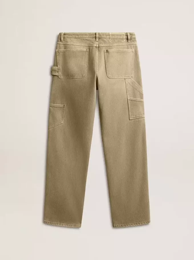 Damenhose aus Baumwolle mit Used-Look