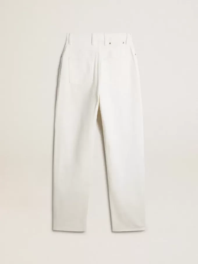 Damenhose aus optisch weißer Baumwoll-Denim