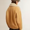 Damenjacke aus Schafsleder mit breitem Schaffellkragen Damenjacke aus Schafsleder mit breitem Schaffellkragen