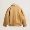 Damenjacke aus Schafsleder mit breitem Schaffellkragen Damenjacke aus Schafsleder mit breitem Schaffellkragen