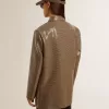 Damenjacke mit Hahnentrittmuster und durchgehender Paillettenstickerei Damenjacke mit Hahnentrittmuster und durchgehender Paillettenstickerei
